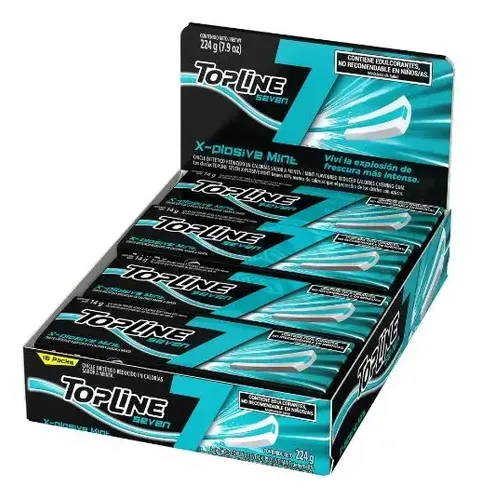 CHICLE TOPLINE X-PLOSIVE MINT